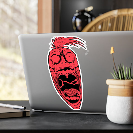 Screaming Carrot Vinyl Sticker