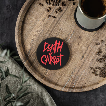 Death by Carrot Logo Coaster