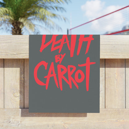 Death By Carrot Logo Beach Towel