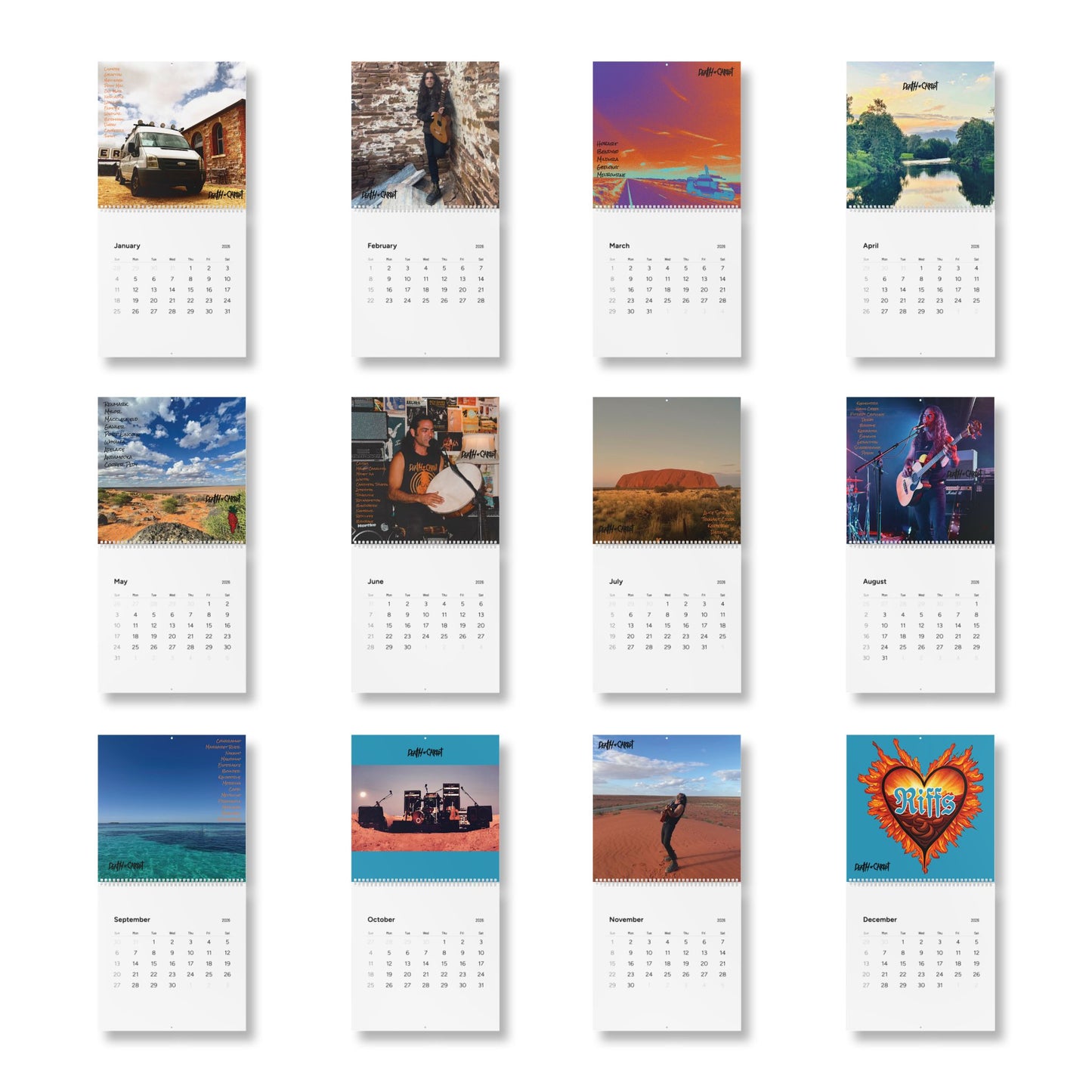 Death by Carrot Wall Calendar (2026)