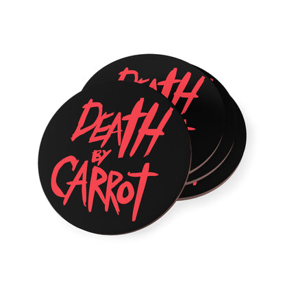 Death by Carrot Logo Coaster