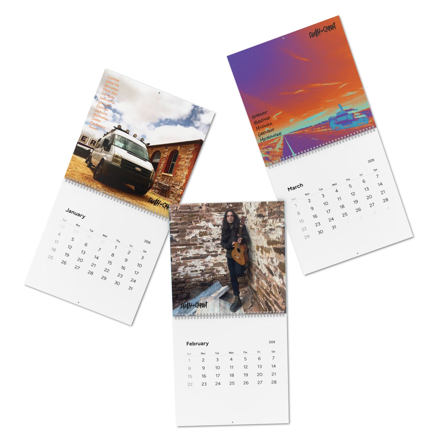 Death by Carrot Wall Calendar (2026)