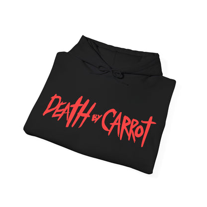 Death by Carrot Party Hoodie — Double‑Sided Logo