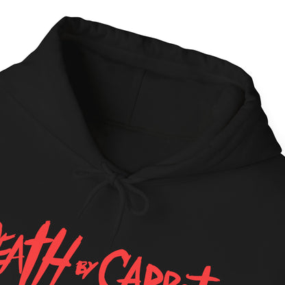 Death by Carrot Party Hoodie — Double‑Sided Logo
