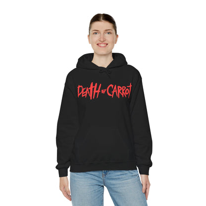 Death by Carrot Party Hoodie — Double‑Sided Logo