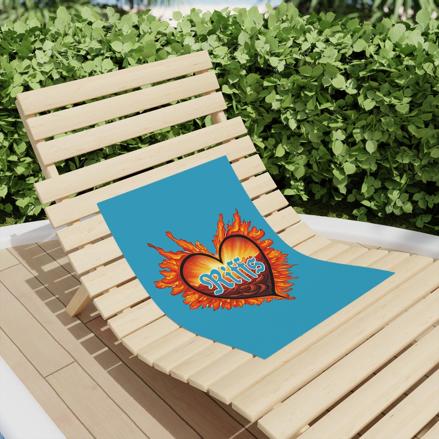 Riffs Blue Beach Towel — Vibrant Surf & Pool Towel